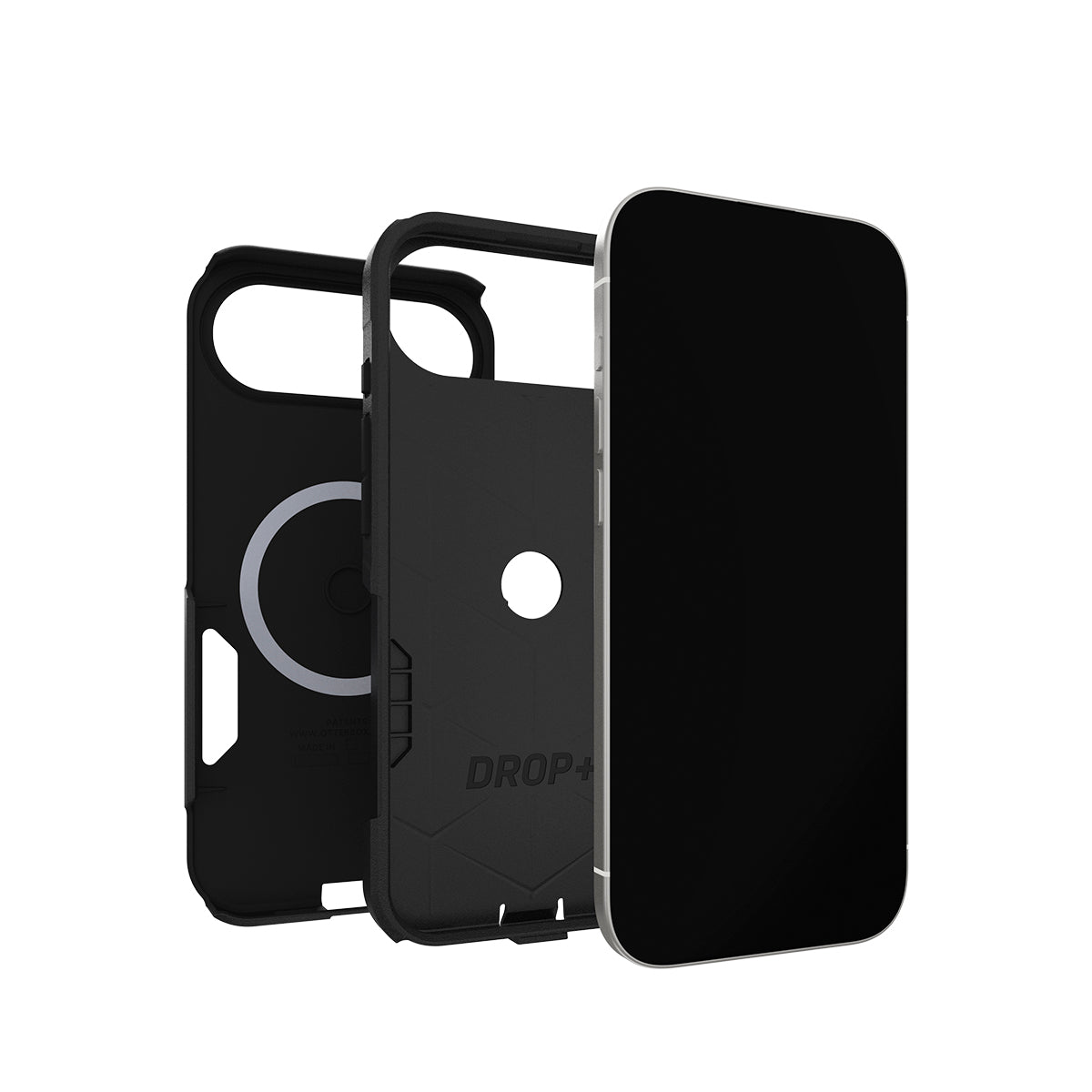 OtterBox Commuter Case for iPhone Air - Black, Camera Protection 