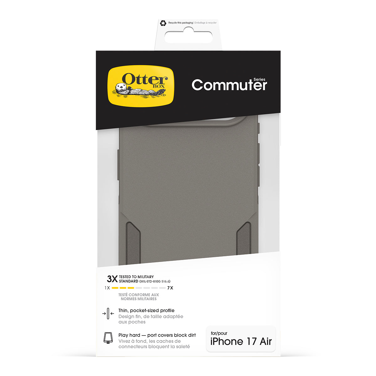 OtterBox Commuter Case with Camera Control for iPhone Air - Stone 