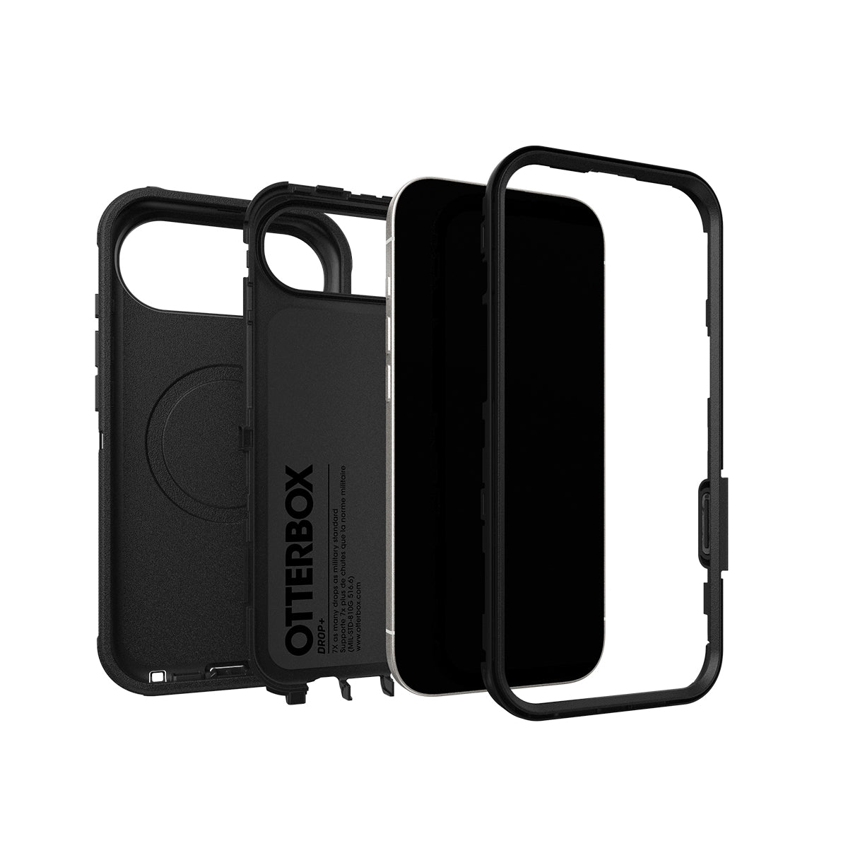 OtterBox Defender Pro Case for iPhone Air - Black with Camera Control 