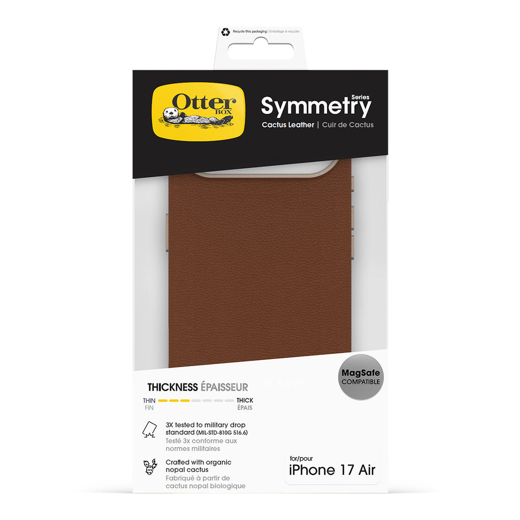 OtterBox Symmetry Cactus Leather MagSafe Case for iPhone Air - Camera Control 