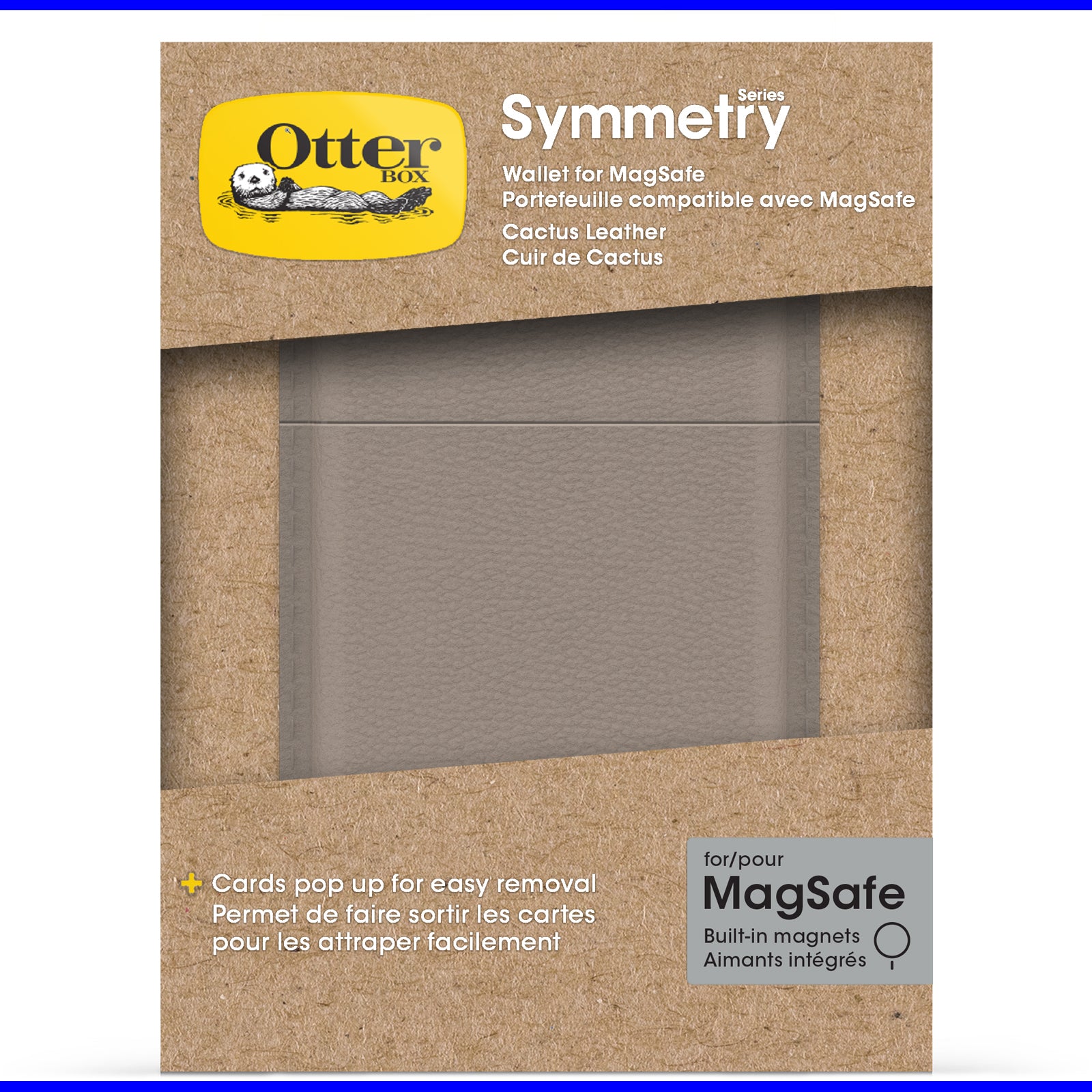 OtterBox MagSafe Cactus Leather Wallet - Sustainable Card Holder OTTERBOX