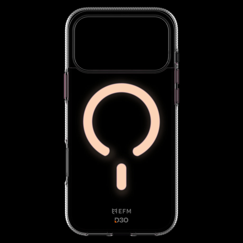 EFM Ibiza Glow Pink D3O Zero Case for iPhone 17 Pro