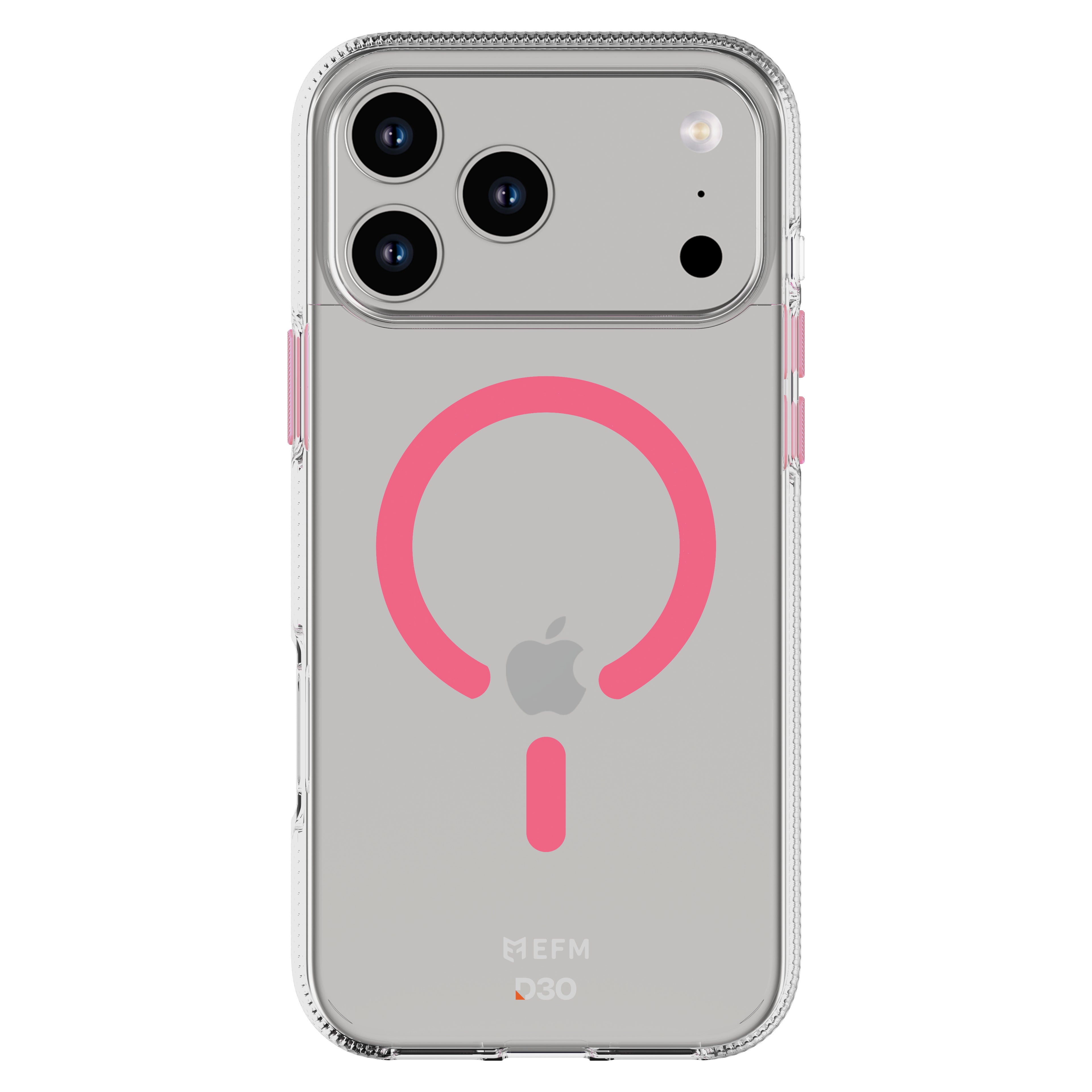 EFM Ibiza Pink Glow D3O Zero Case for iPhone 17 Pro Max