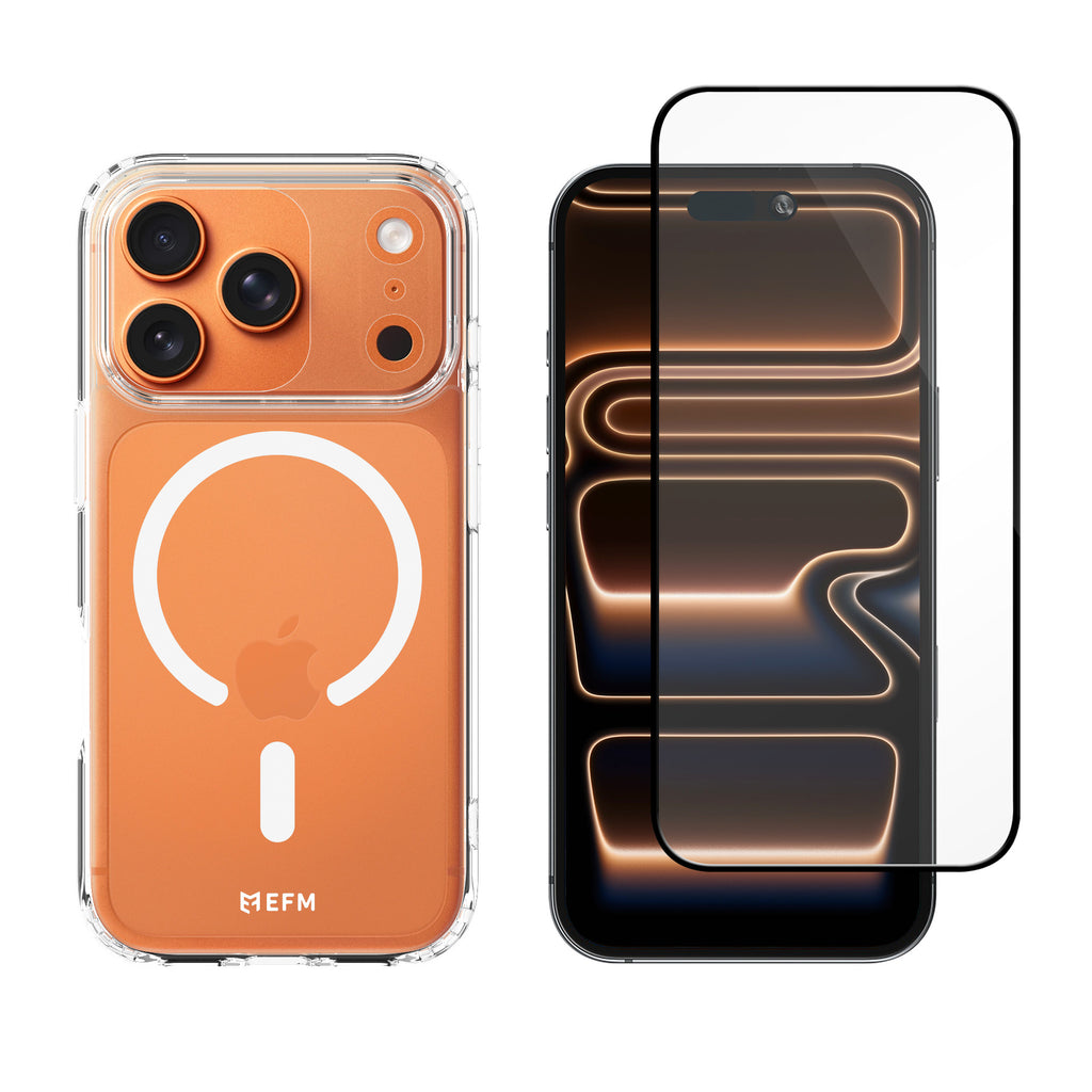 EFM 2-in-1 Phone Case & Impact Glass Screen Armour Bundle EFM