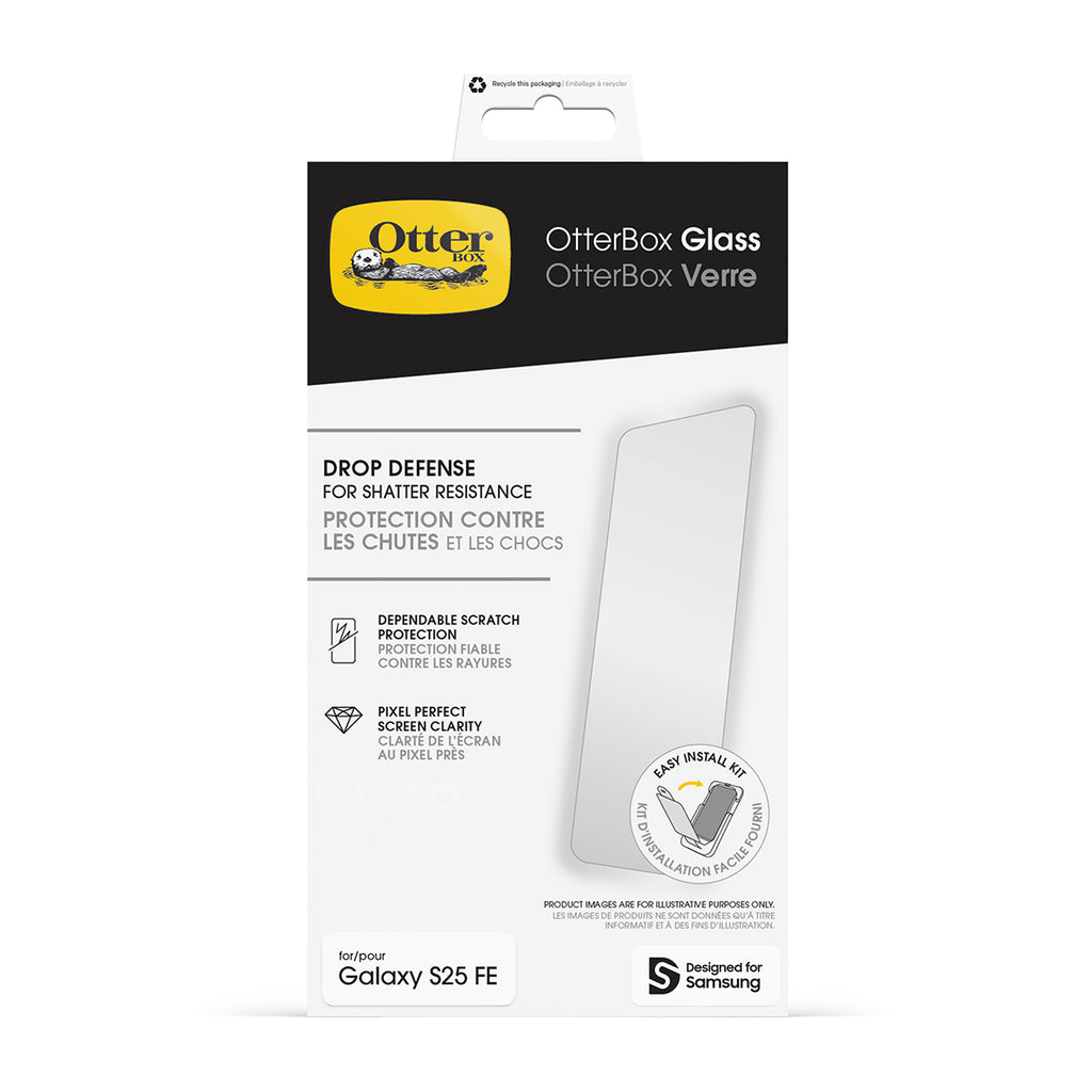 OtterBox Glass Screen Protector for Samsung Galaxy S25 FE 