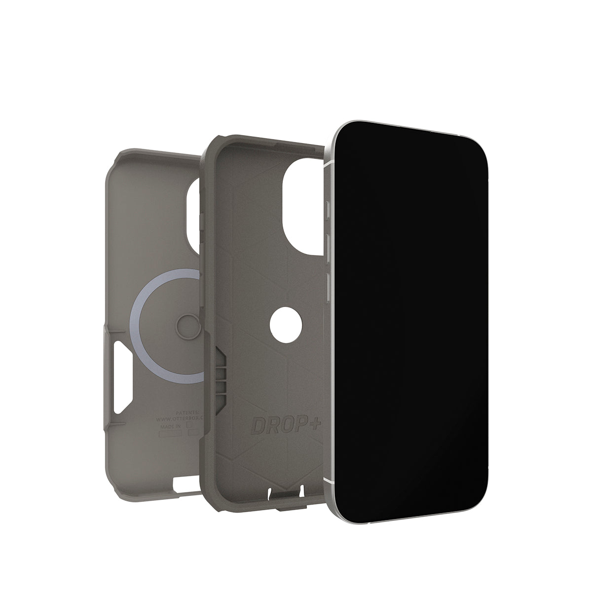 OtterBox Commuter iPhone 17 Case - Stone | Built-in Camera Control 