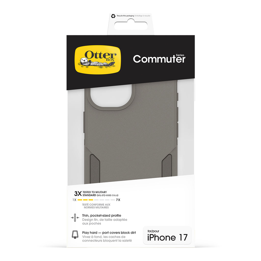 OtterBox Commuter iPhone 17 Case - Stone | Built-in Camera Control 