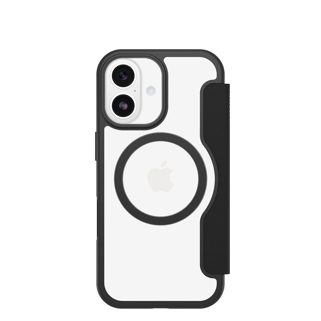 OtterBox React Folio MagSafe iPhone 17 Case - Black Crystal 