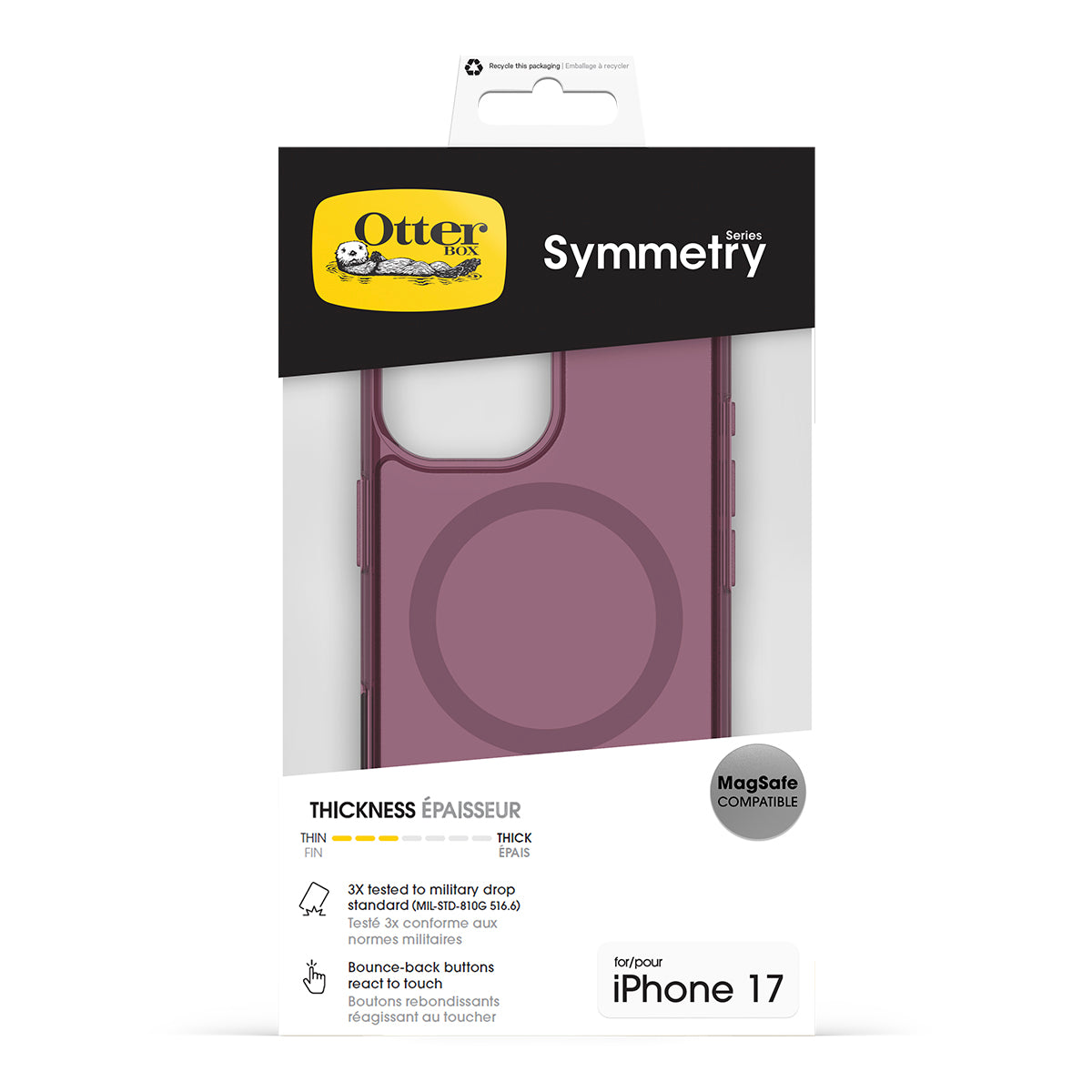 Symmetry Clear Slim iPhone Case with MagSafe & Camera Control OTTERBOX