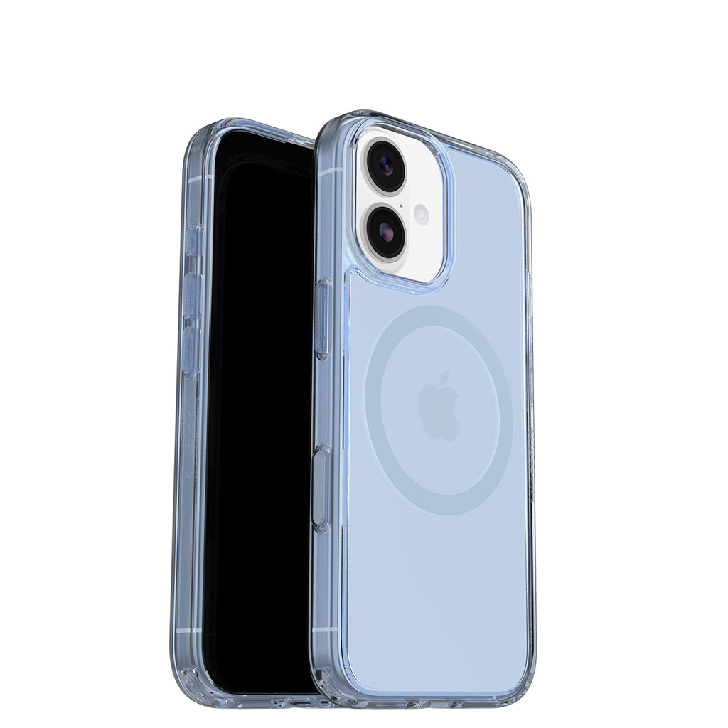 OtterBox Symmetry MagSafe iPhone 17 Case - Camera Control - Silver Glade Blue 