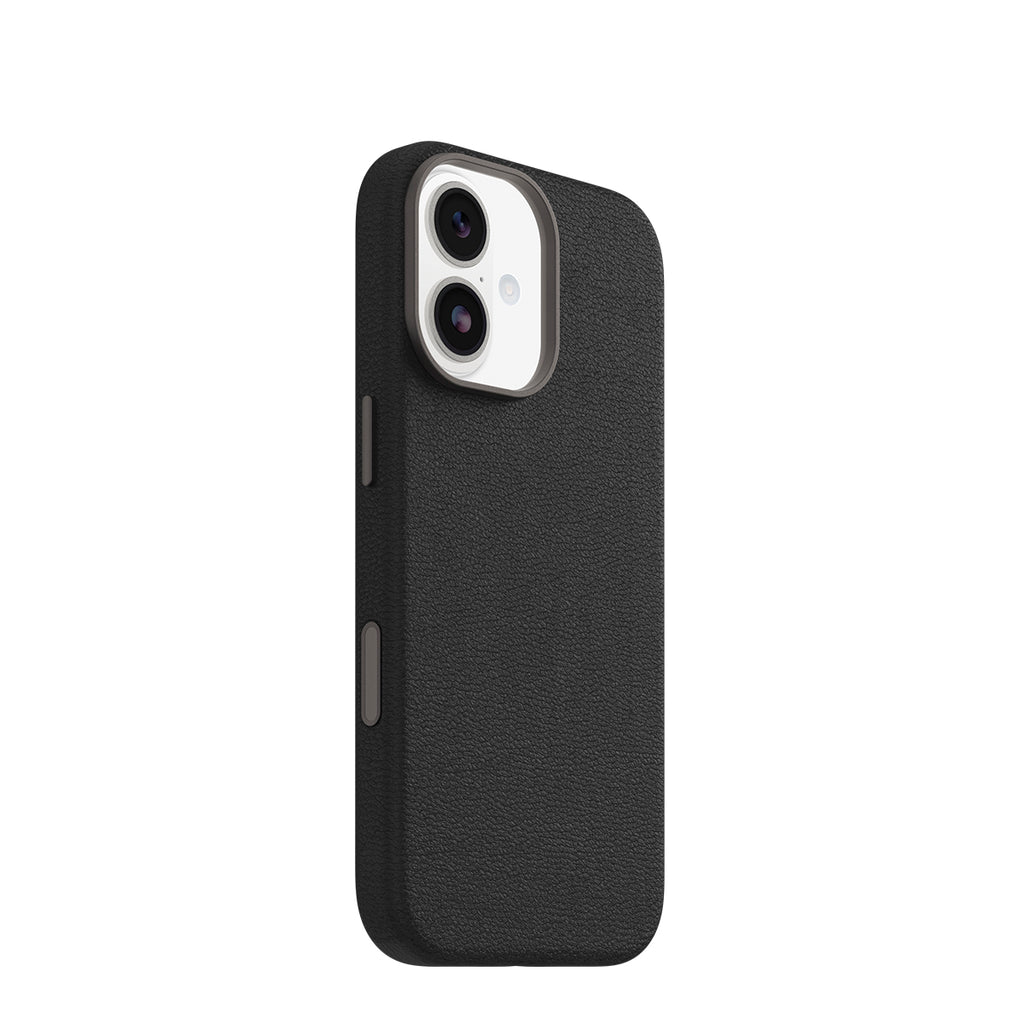 OtterBox Symmetry MagSafe Cactus Leather Case for iPhone 17 - Camera Control, Noir Ash 