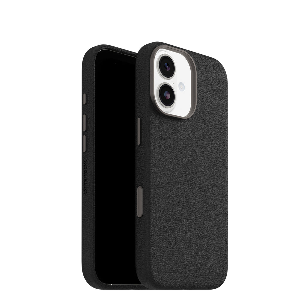 OtterBox Symmetry MagSafe Cactus Leather Case for iPhone 17 - Camera Control, Noir Ash 