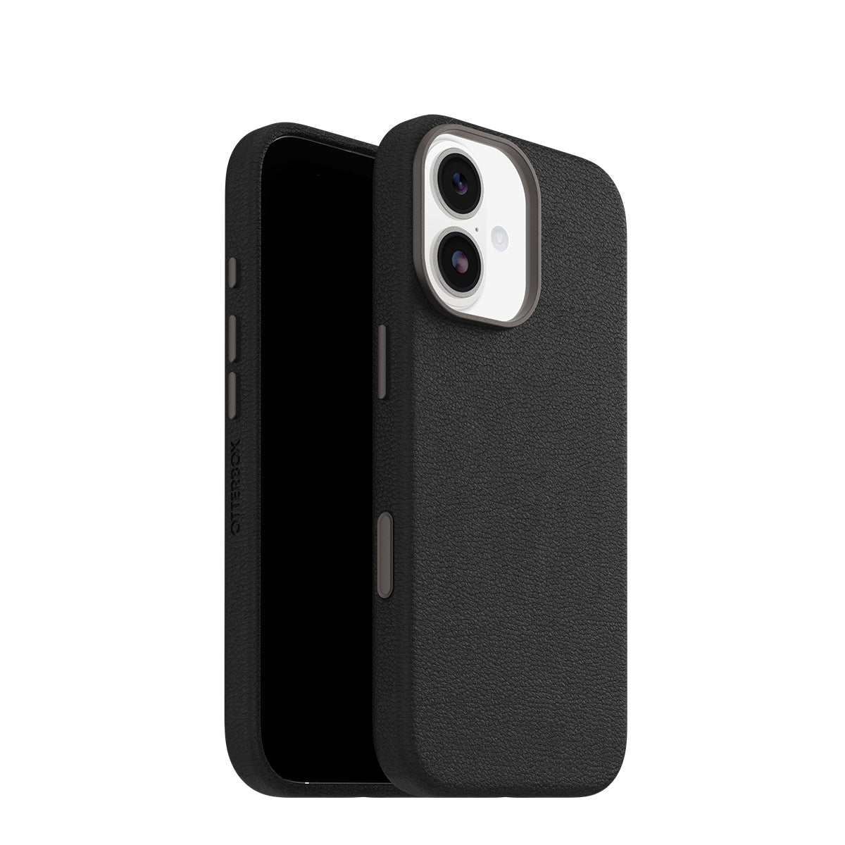 OtterBox Symmetry MagSafe Cactus Leather Case for iPhone 17 - Camera Control, Noir Ash 