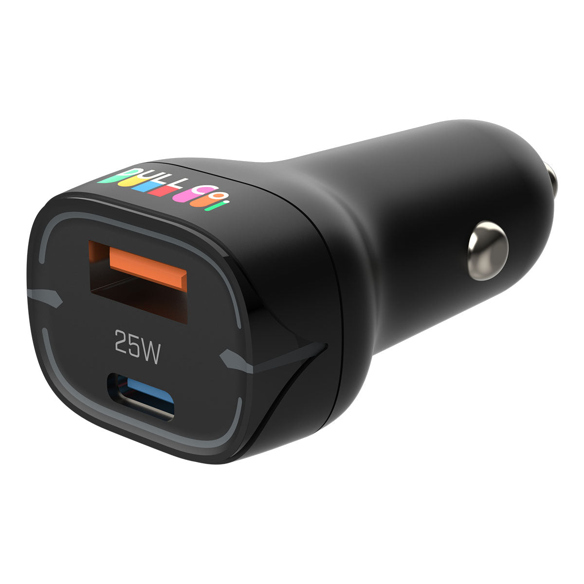 DULL 25W Dual Port USB-C Fast Car Charger for iPhone & Android DULLCO