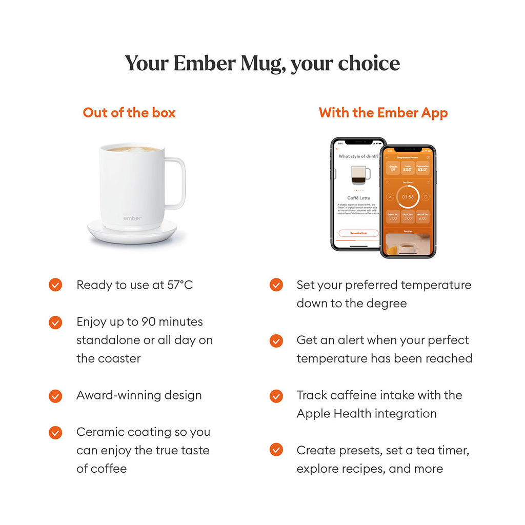 Ember Mug 2 | Smart Temperature Control Mug for Coffee & Tea EMBER