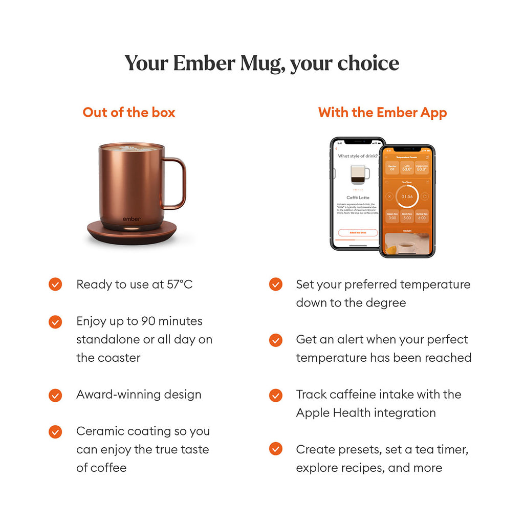 Ember Mug 2 | Smart Temperature Control Coffee & Tea Mug EMBER