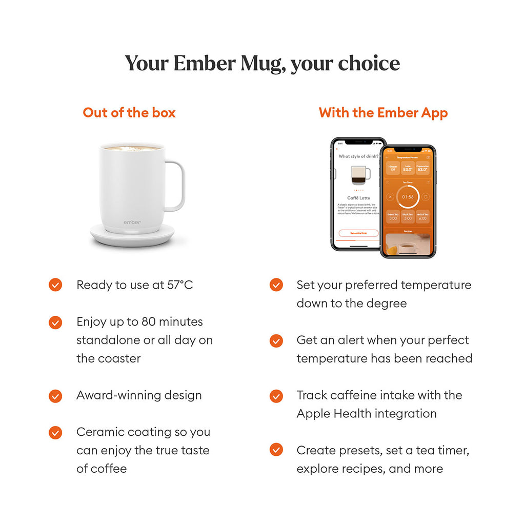 Ember Mug 2 Smart Temperature Control Coffee Mug - 414ml EMBER
