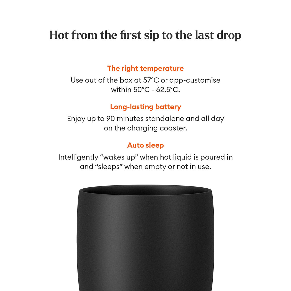 Ember Cup 6 oz Smart Mug | Keep Espresso Hot EMBER