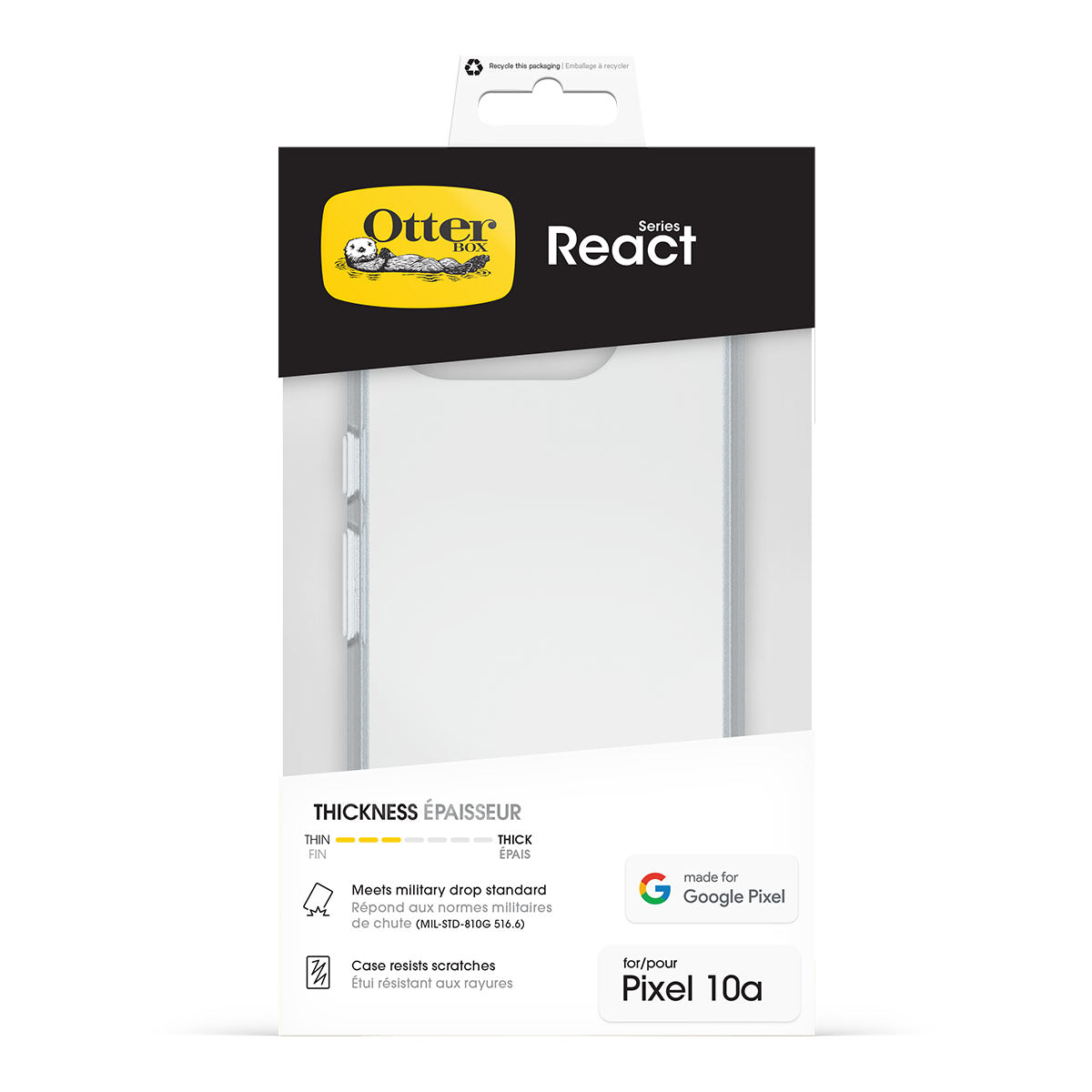 OtterBox React Clear Case for Google Pixel 10a 