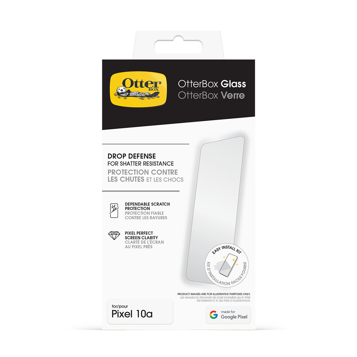 OtterBox Glass Screen Protector for Google Pixel 10a 