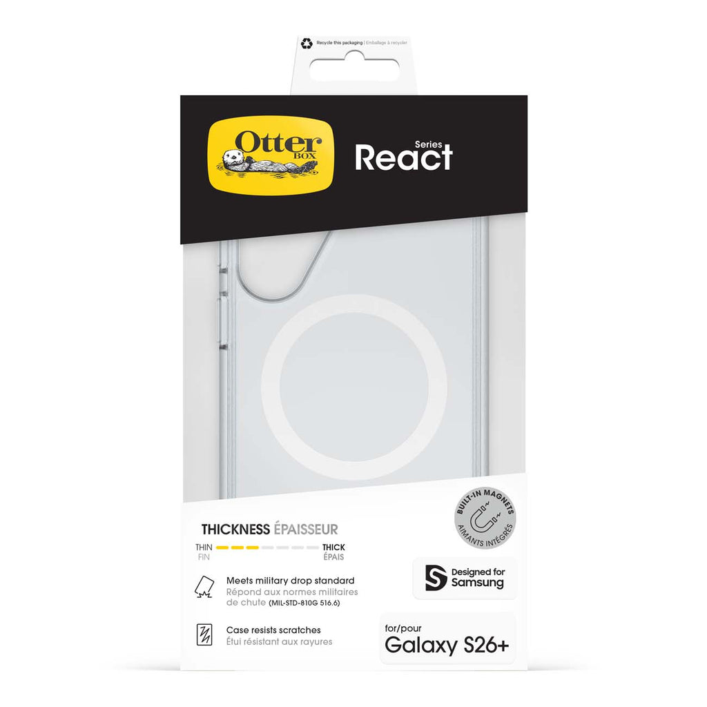 OtterBox React Clear Case w/ Magnets for Samsung Galaxy S26+ 