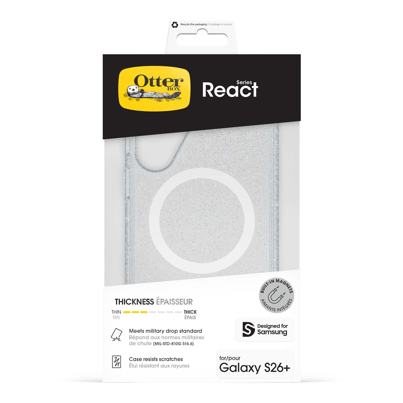 Samsung Galaxy S26+ OtterBox React Case with Magnets - Stardust 
