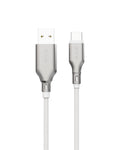 EFM Durable USB-A to USB-C Charging Cable - 1M White 