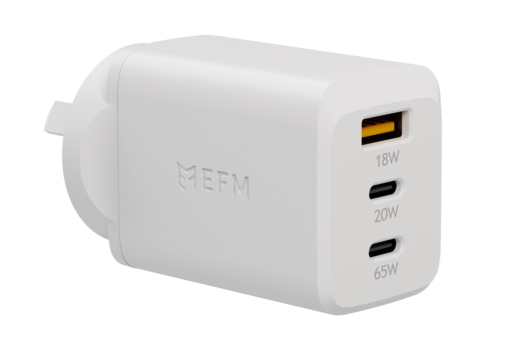 EFM ECO 65W Triple Port Fast USB-C Wall Charger EFM