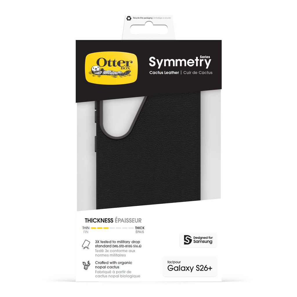 OtterBox Symmetry Cactus Leather S26+ Case w/Magnets - Black 