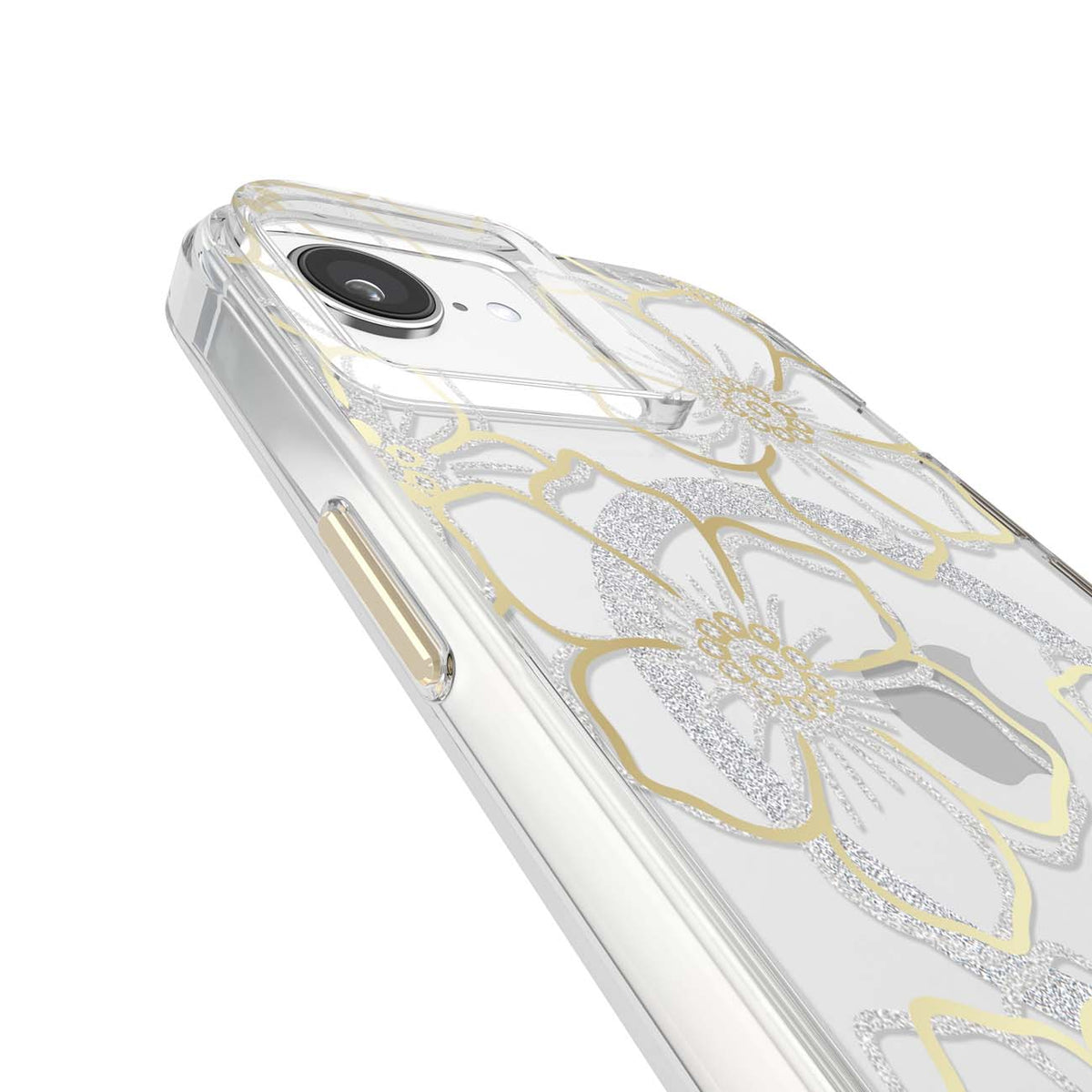 Case-Mate Floral Gems MagSafe Case for iPhone 16e / iPhone 15 / iPhone 13 / iPhone 17e / iPhone 14 – Gold product image 8