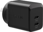 EFM ECO 36W Dual Port Fast Wall Charger | PD & PPS | Black