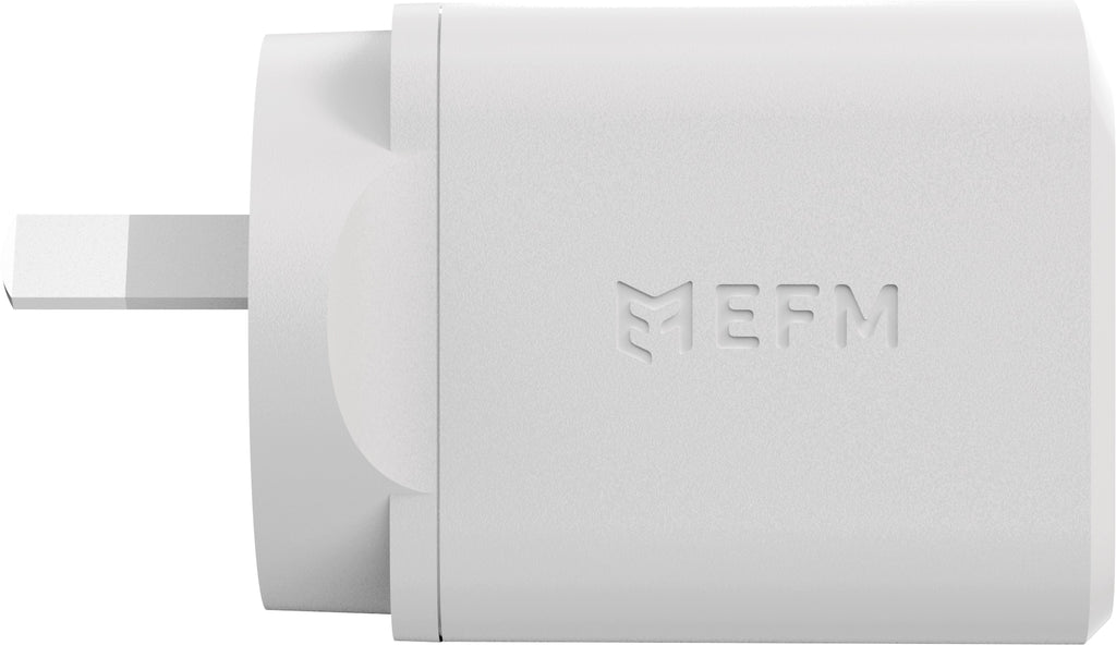 EFM ECO 36W Dual Fast Wall Charger with Power Delivery & PPS - White