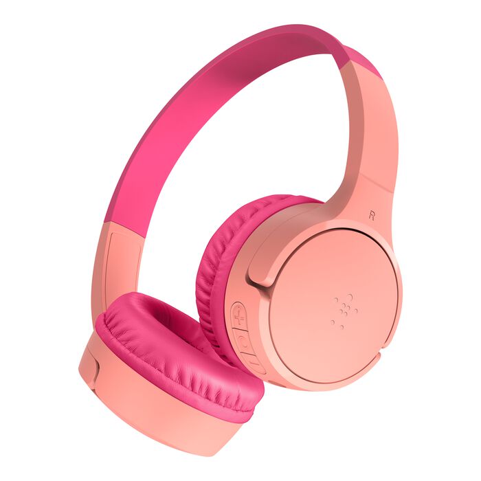 Belkin SoundForm Mini Pink Wireless On-Ear Headphones for Kids 