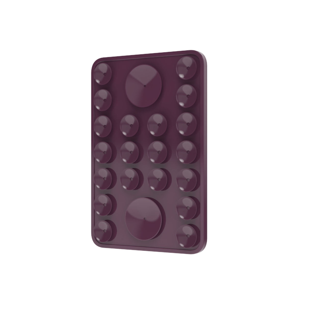 EFM Plum Universal Stick-On Magnetic Phone Ring - Silicone