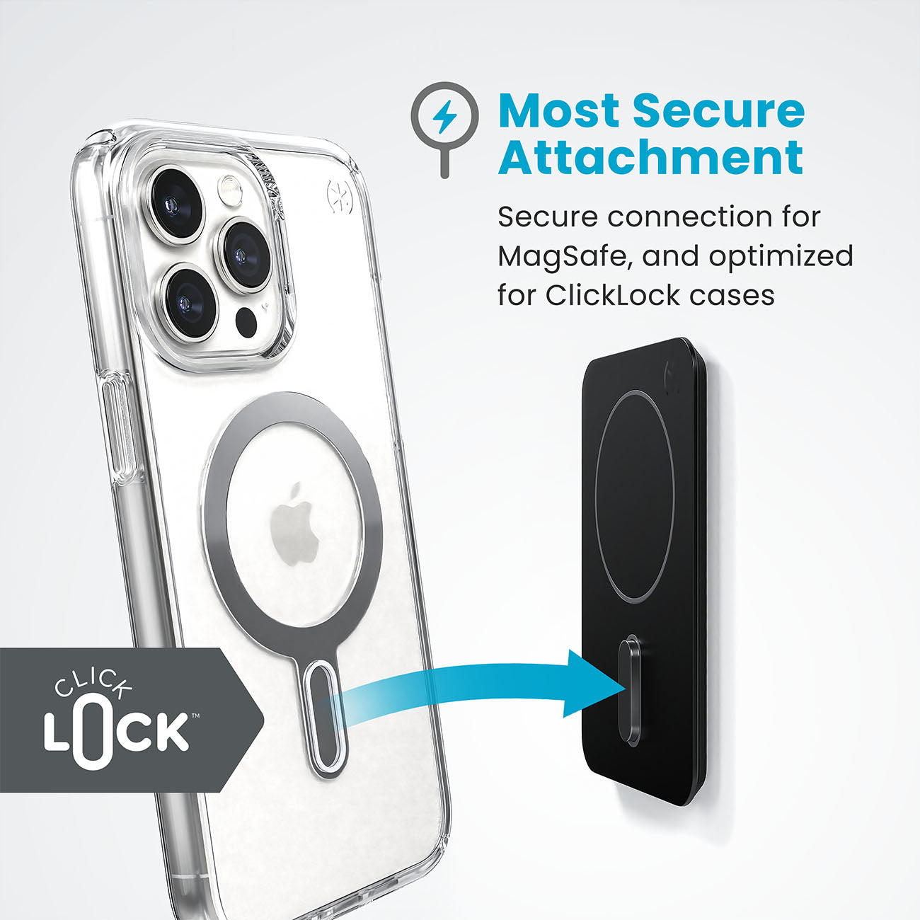 Speck Everywhere Mount with ClickLock - Universal Phone Holder - Black 