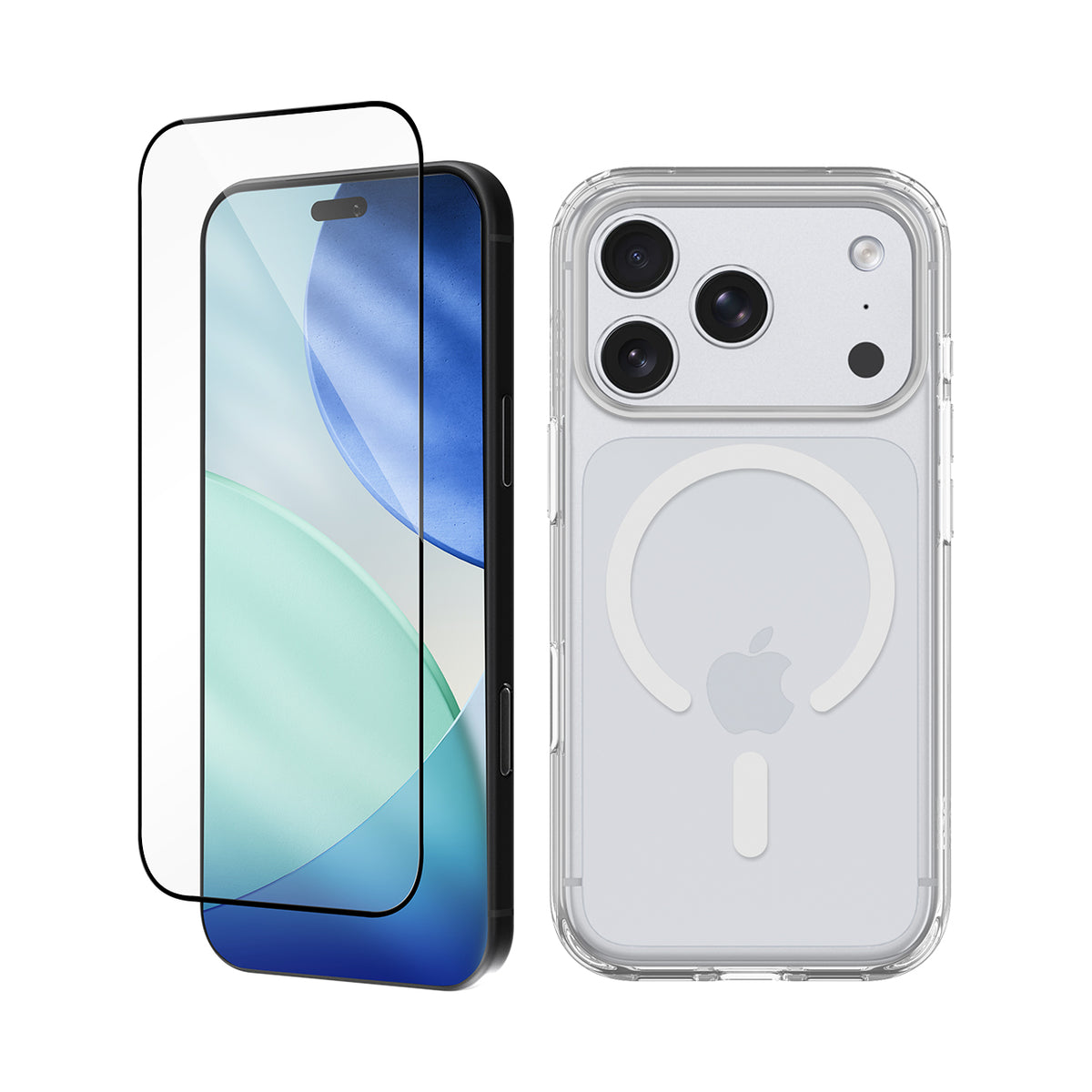 EFM 2-in-1 Case and Impact Glass Screen Protection Bundle for iPhone 18 Pro Max – Clear product image