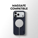 CARE by PanzerGlass Fusion Fabric MagSafe Case for iPhone 17 Pro Max / iPhone 18 Pro Max – Blue product image 2