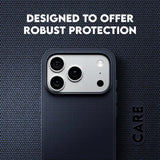 CARE by PanzerGlass Fusion Fabric MagSafe Case for iPhone 17 Pro Max / iPhone 18 Pro Max – Blue product image 3