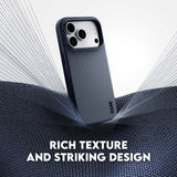 CARE by PanzerGlass Fusion Fabric MagSafe Case for iPhone 17 Pro Max / iPhone 18 Pro Max – Blue product image 6
