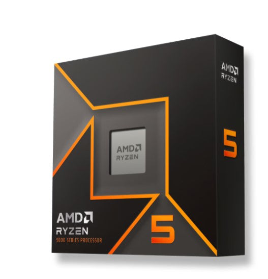 AMD Ryzen 5 9600X 6Cores/12Threads, 65 watts, Max Boost Clock 5.4 GHz, PCIE 5.0, 32MB Cache, Radeon™ Graphics
