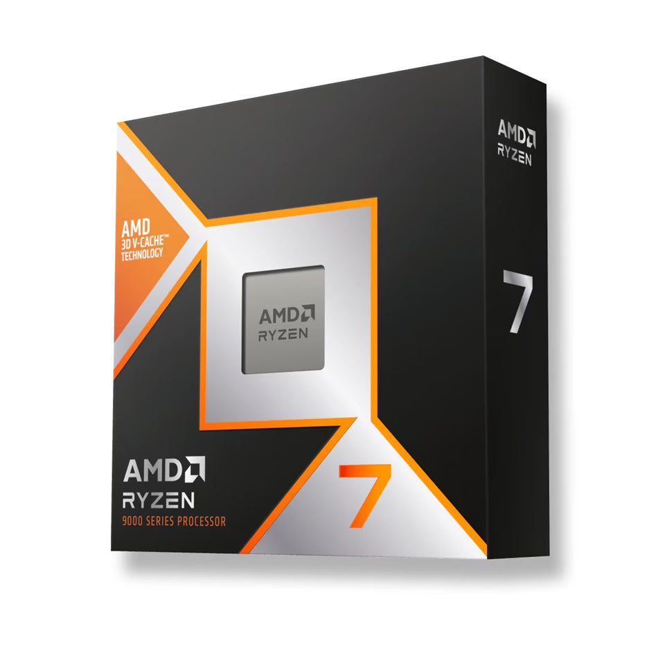 AMD Ryzen 7 9800X3D 8-core/16-thread Zen 5 CPU, 5.2GHz boost, 96MB L3 cache, 120W TDP, DDR5, PCIe 5. - 100-100001084WOF