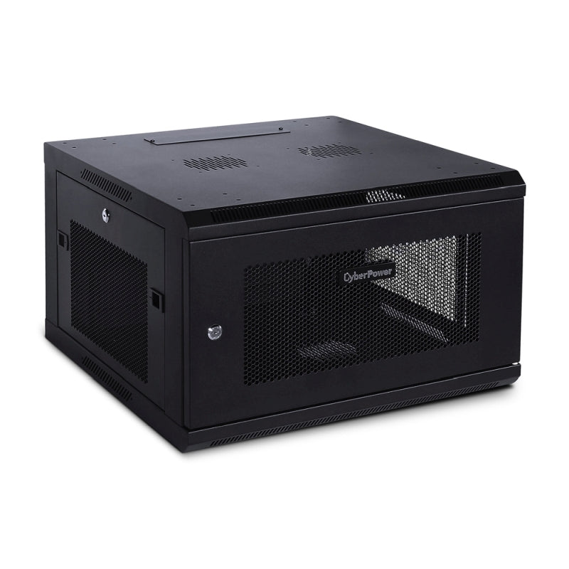 19 Inch 6U Wall Mount Data Cabinet - 600mm Deep, Perforated Door CyberPower