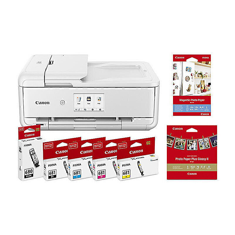 Canon PIXMA TS9565a A3 Home Office Printer Bundle with Ink & Photo Paper Canon