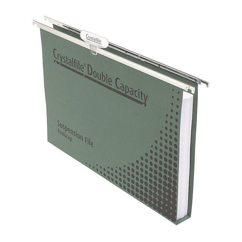 Crystalfile Foolscap Suspension Files Double Capacity - 50 Pack Crystalfile