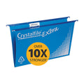 Crystalfile PP Suspension Files - Foolscap Blue (20 Pack) Crystalfile