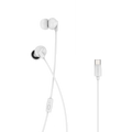 Cygnett Essentials USB-C Earphones - White (CY2868HEUSB), Cable length (1.1M), Built-in Microphone for Phone 0s, Control at Your Fingertips 