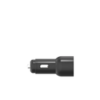 Cygnett CarPower 20W Dual Port Car Charger with 20W USB-C PD + 20W QC 3.0 USB-A-Black(CY3637CYCCH), Fast Charge, Max 20W 