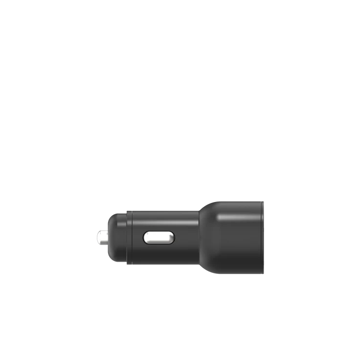 Cygnett CarPower 20W Dual Port Car Charger with 20W USB-C PD + 20W QC 3.0 USB-A-Black(CY3637CYCCH), Fast Charge, Max 20W 