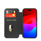 Cygnett MagWallet Apple iPhone 15 Pro (6.1') Leather Wallet Case - Black (CY4596MAGWT),360Â° Protection,Multi-Angle,3x Card Slots,MagSafe,4FT DropProof 