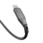 Cygnett Armoured USB-C to USB-A (2.0) Cable (50cm) - Black (CY4680PCUSA), 3A/60W, Braided, 480Mbps Transfer, Fast Charge,Best for Laptop 